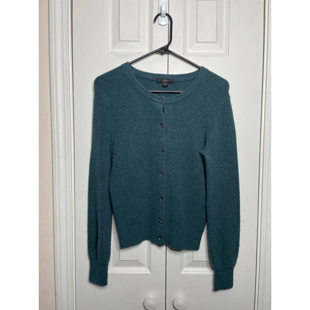 J.Crew Merino Wool Alpaca Blend Cardigan Sweater Size XXS Jewel Buttons